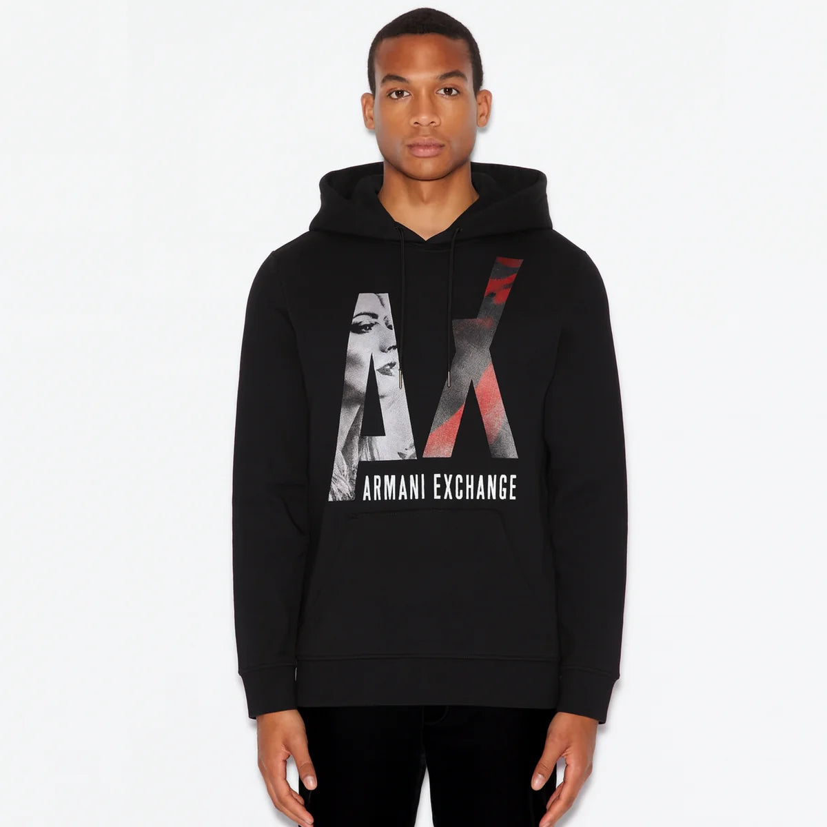 Armani Exchange AX Hoodie - Black