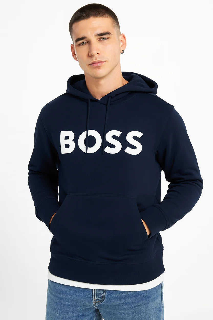 B.O.S.S Pullover Hoodie - Navy Blue