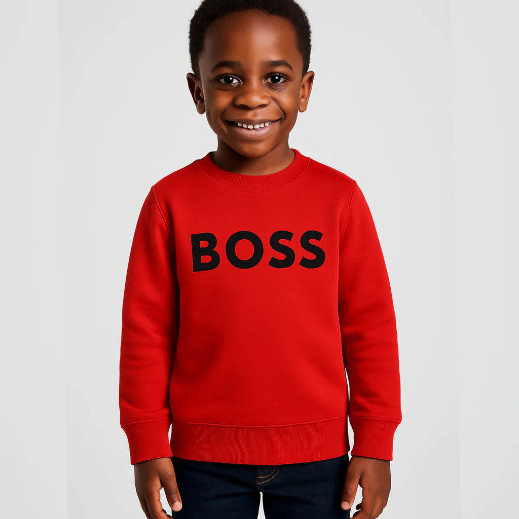 BOSS Sweatshirt Unisex - Red
