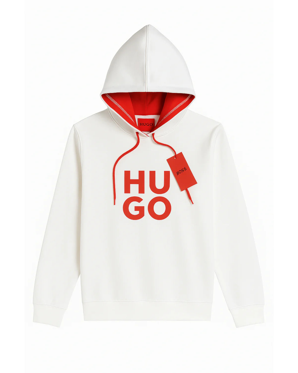 H.U.G.O Pullover Hoodie - White