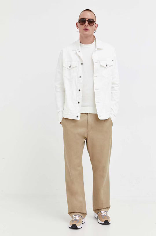 HUGO cotton sweater-Beige