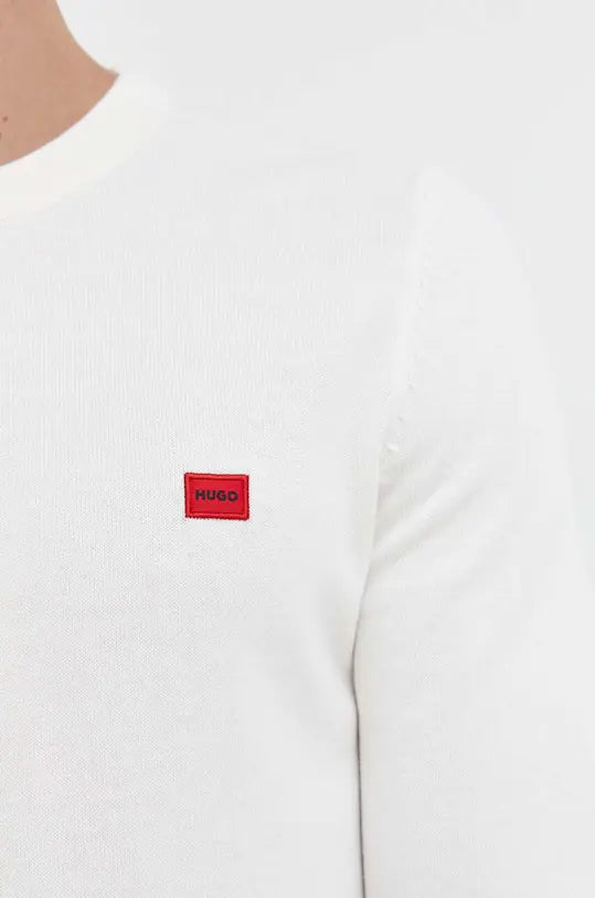 HUGO cotton sweater-Beige