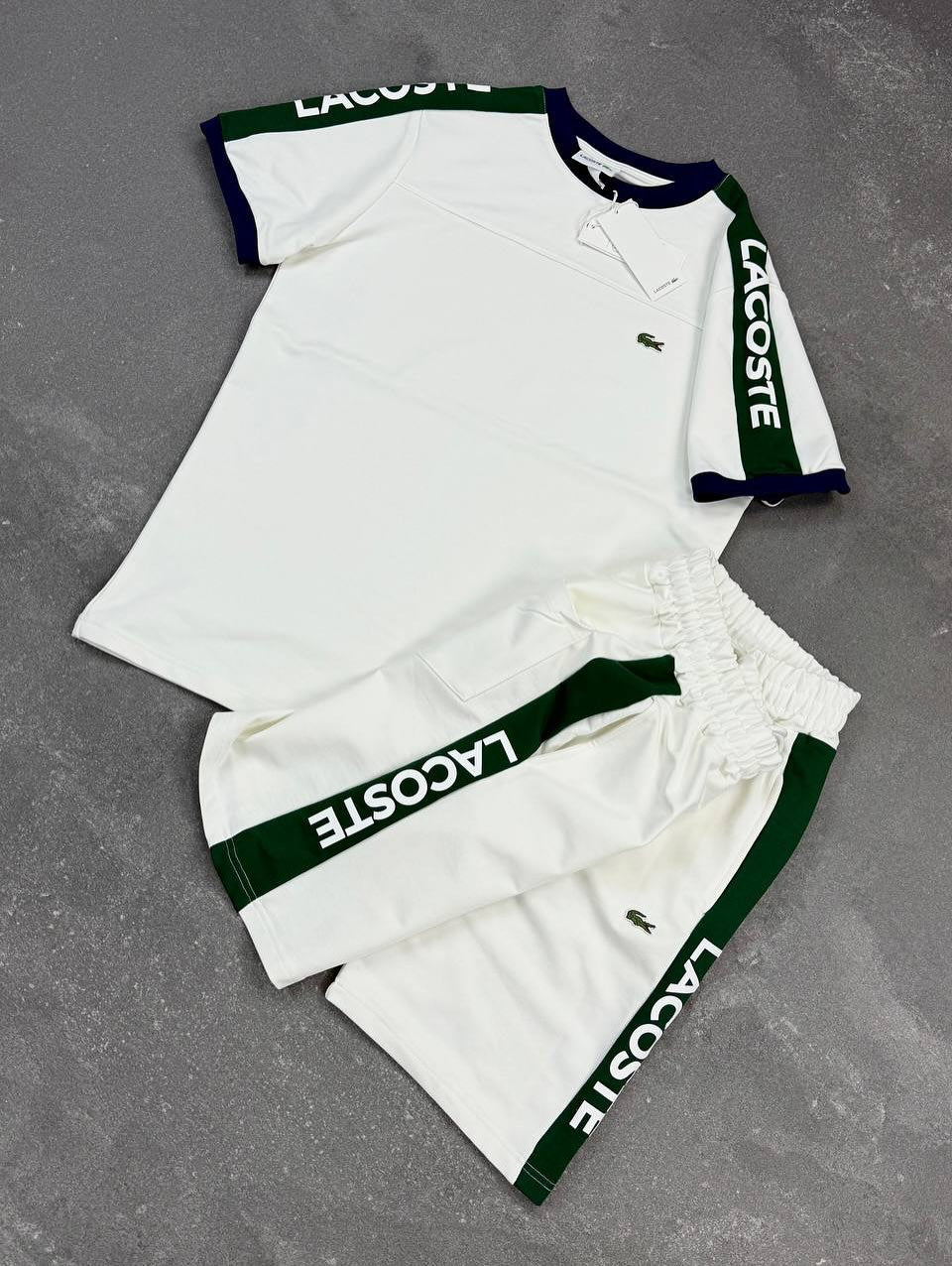 Lacoste Black Shorts Set