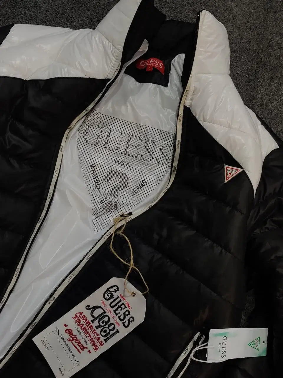 Guess Refletive Jacket Blue/White