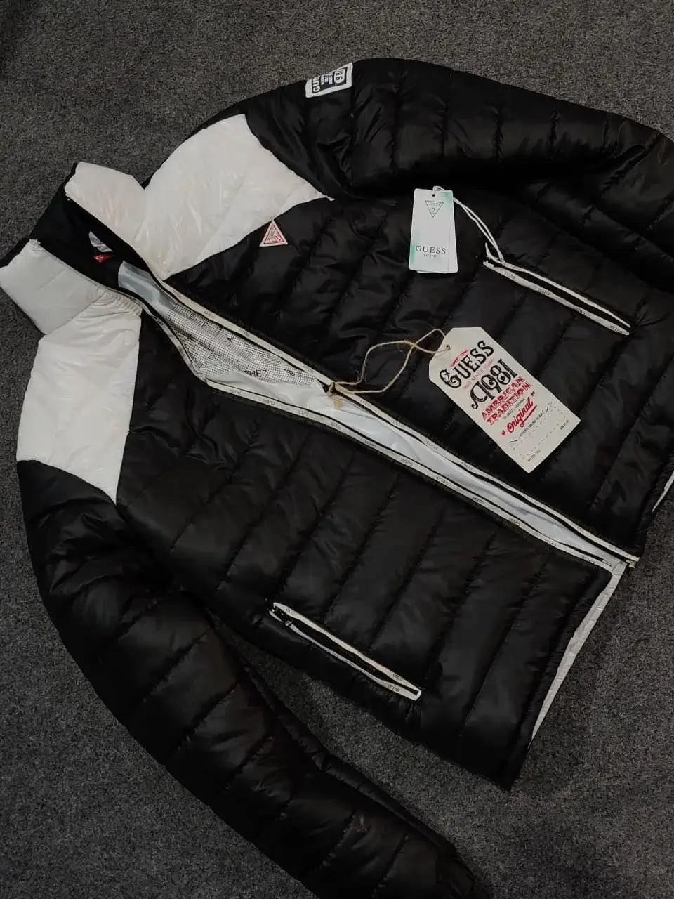 Guess Refletive Jacket Blue/White