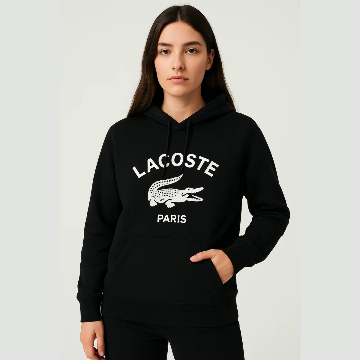 LCST Paris Alligator Hoodie - White