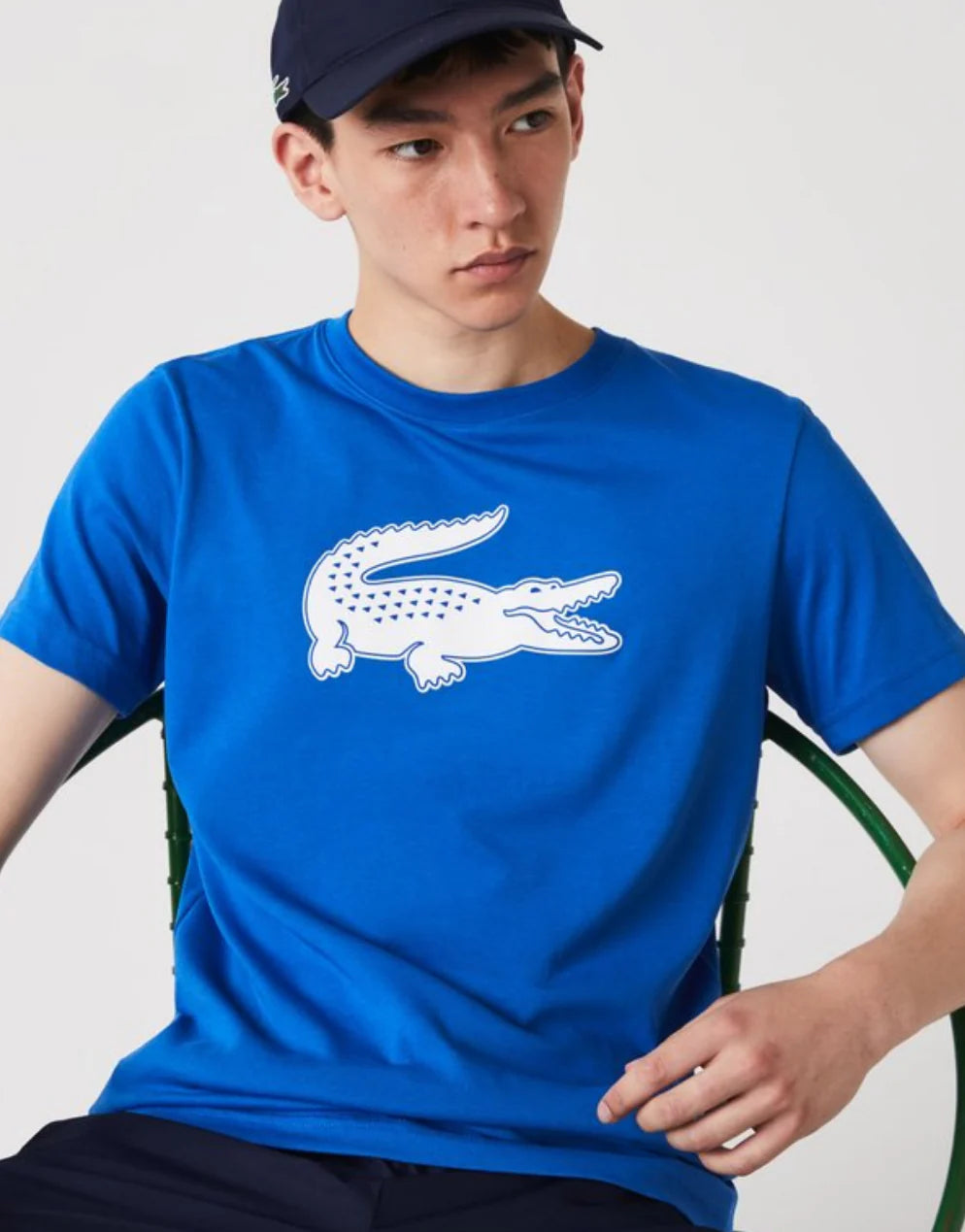 Lacoste Crocodile Logo Tee - Royal Blue