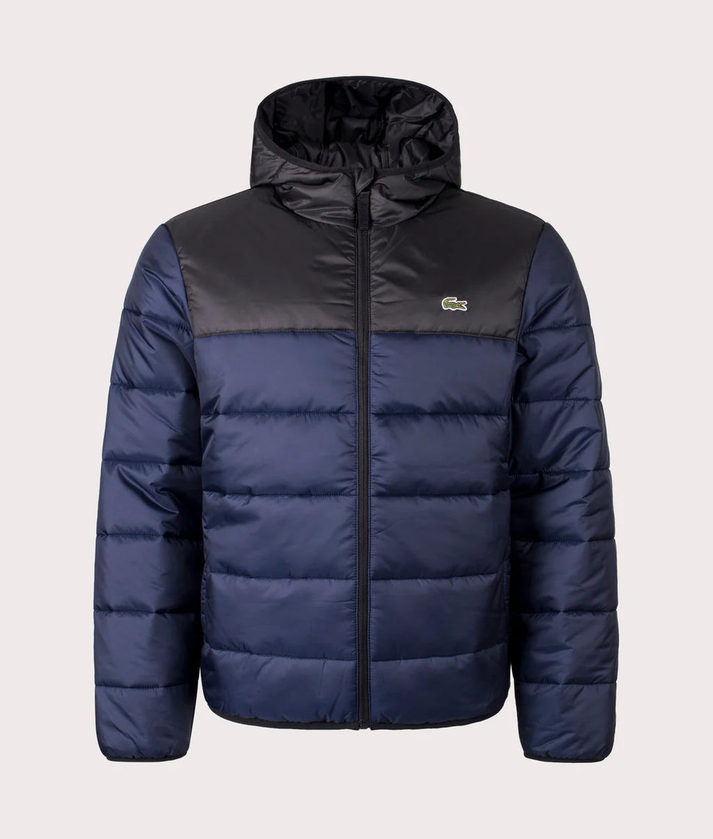 Lacost Padded Jacket - Black  Blue