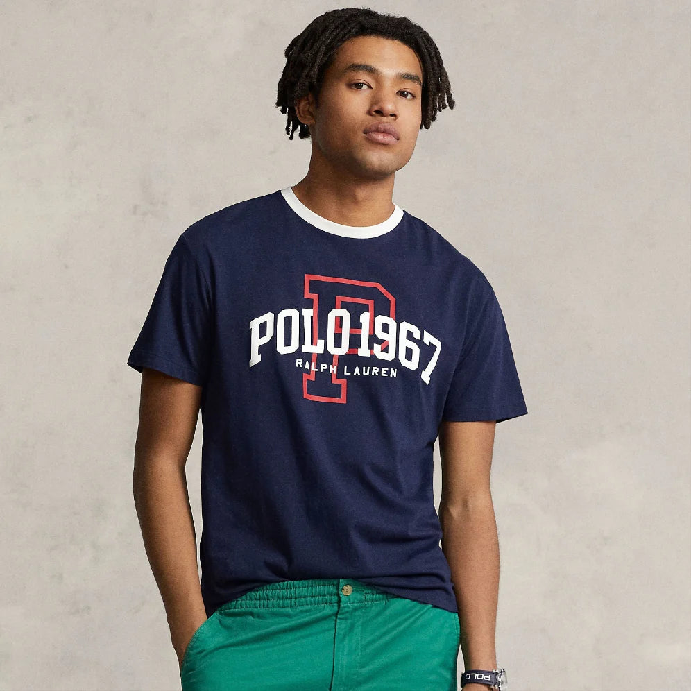 POLO 1967 Logo T Shirt Navy