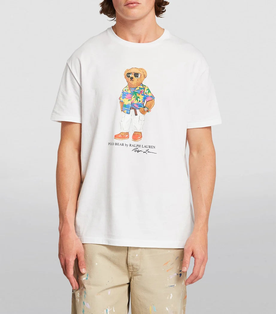 Polo Bear Multi Logo Tee - White