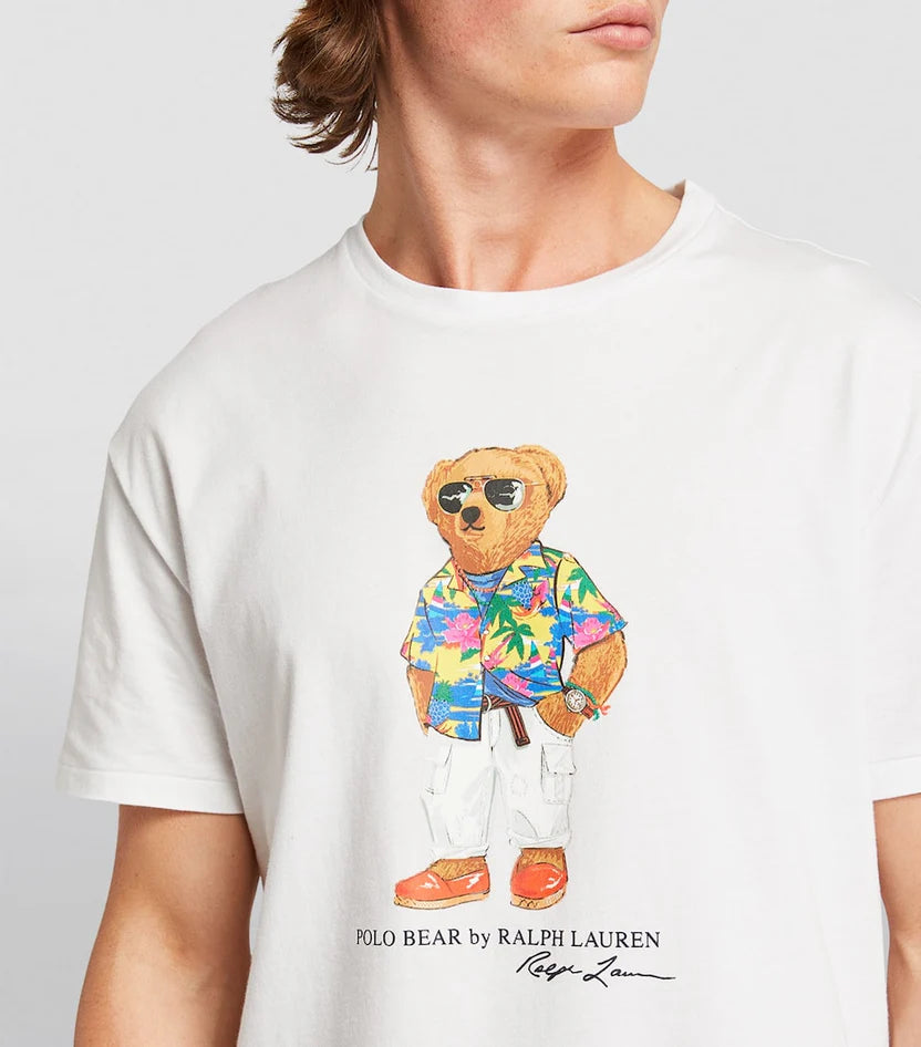 Polo Bear Multi Logo Tee - White