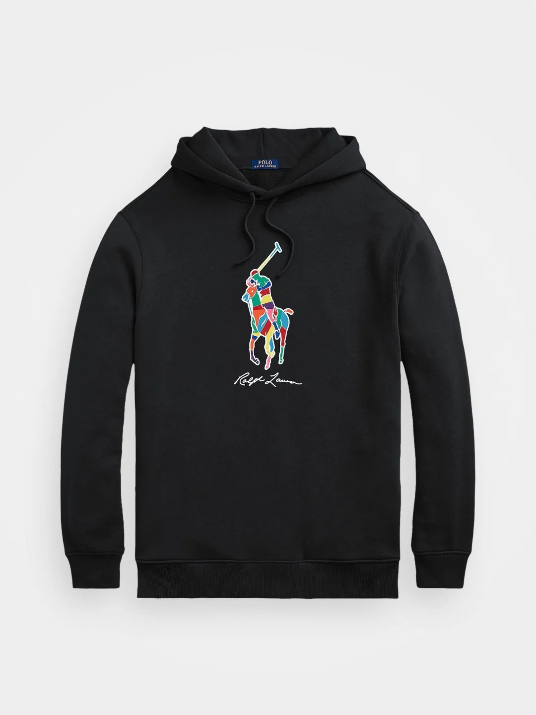 RL Multi Big Pony Hoodie - Black