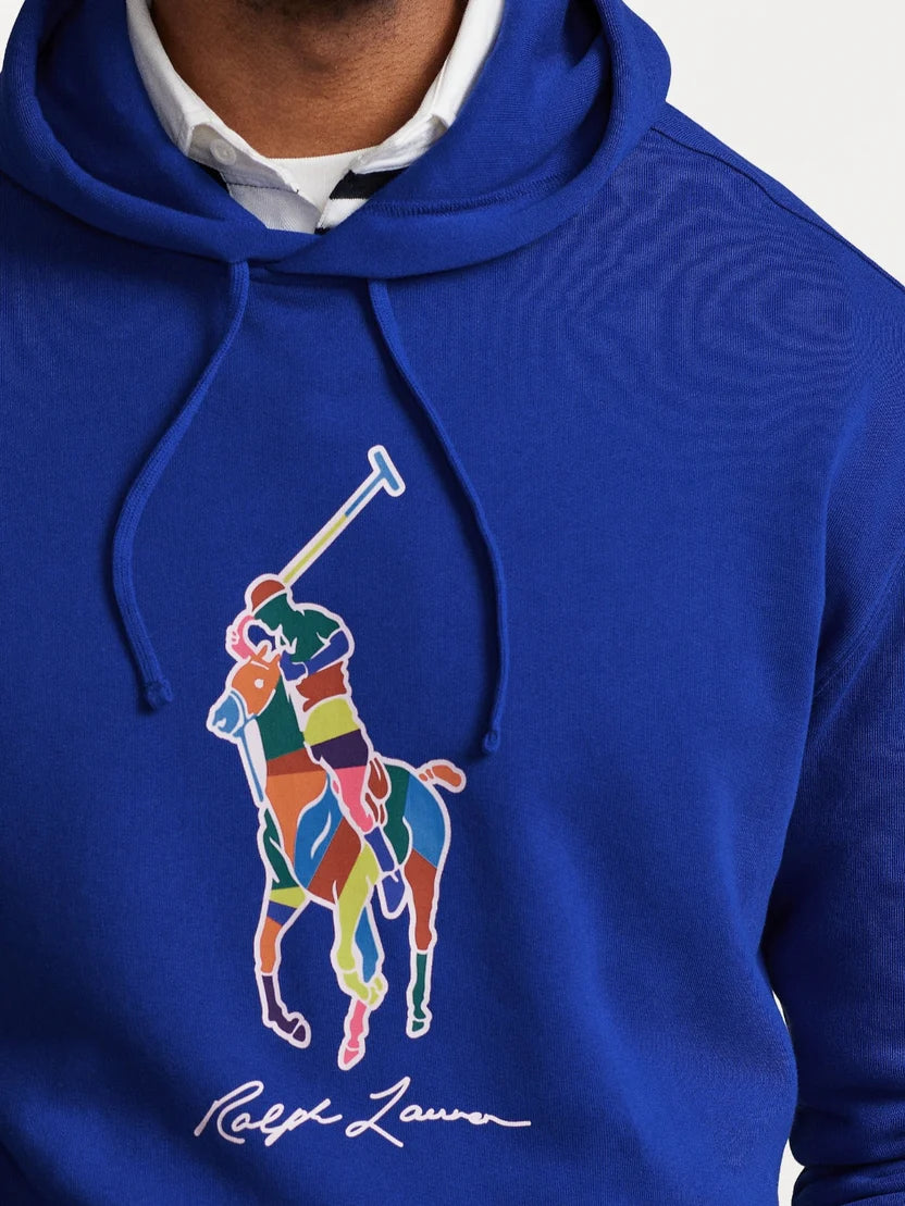 RL Multi Big Pony Hoodie - Royal Blue