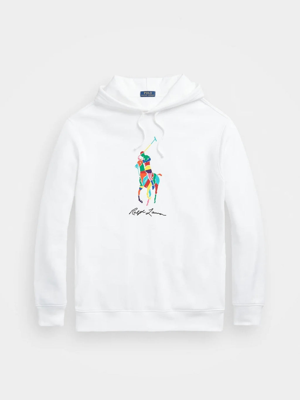 RL Multi Big Pony Hoodie - White