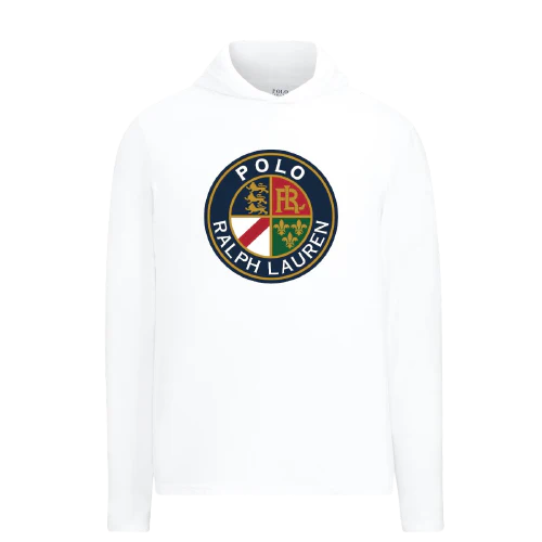 RL POLO Round Logo Hoodie - White