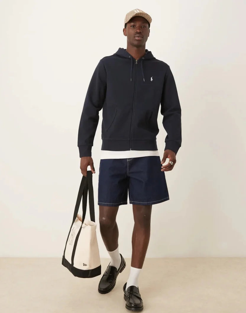 RL POLO Zipper Hoodie - Navy Blue