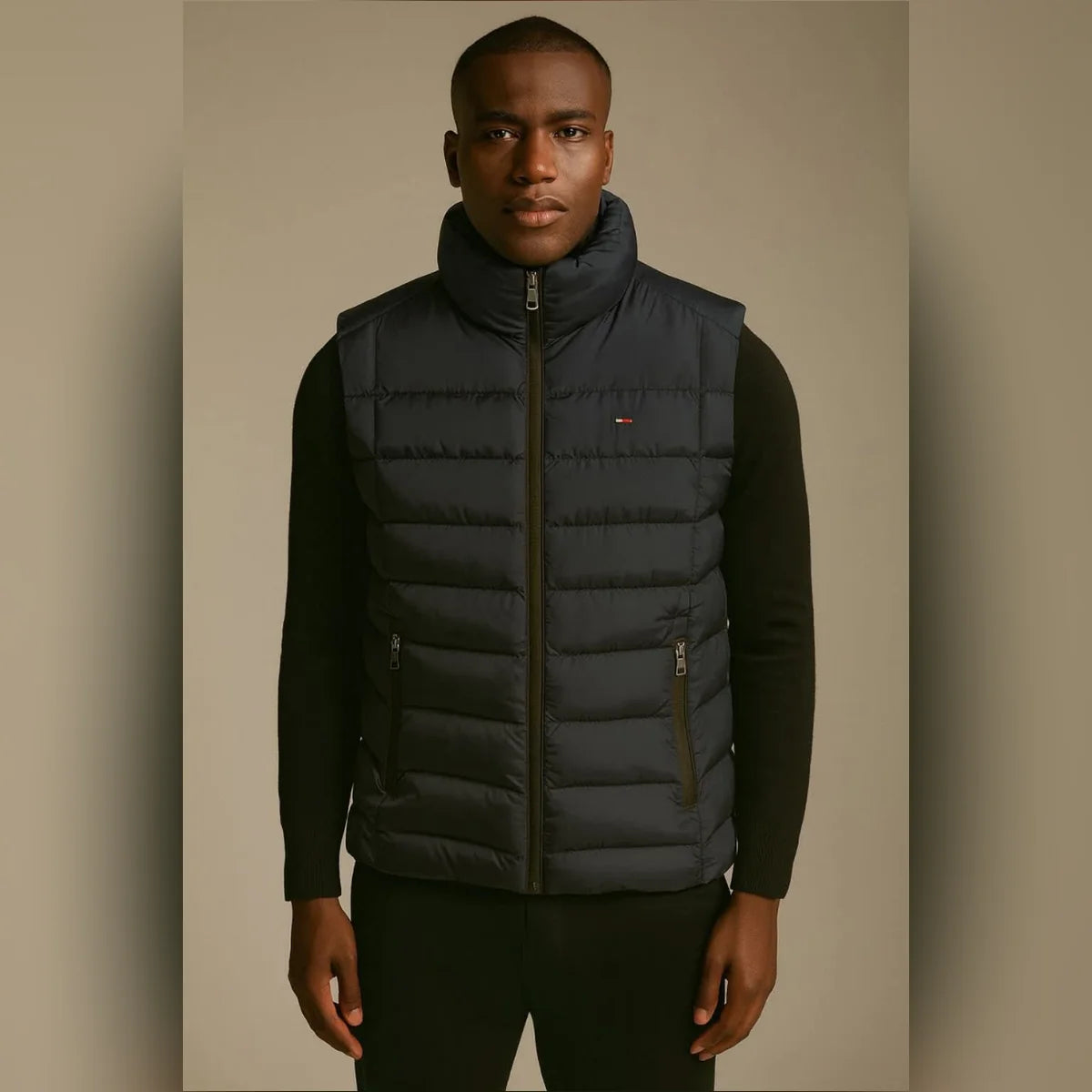 TH Sleeveless Gilet - Olive Green