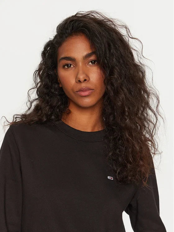 TH Flag Logo Women Sweatshirt - Black