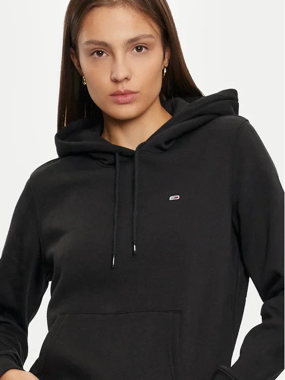 Tomy Flag Logo Women's Pullover Hoodie - Beige