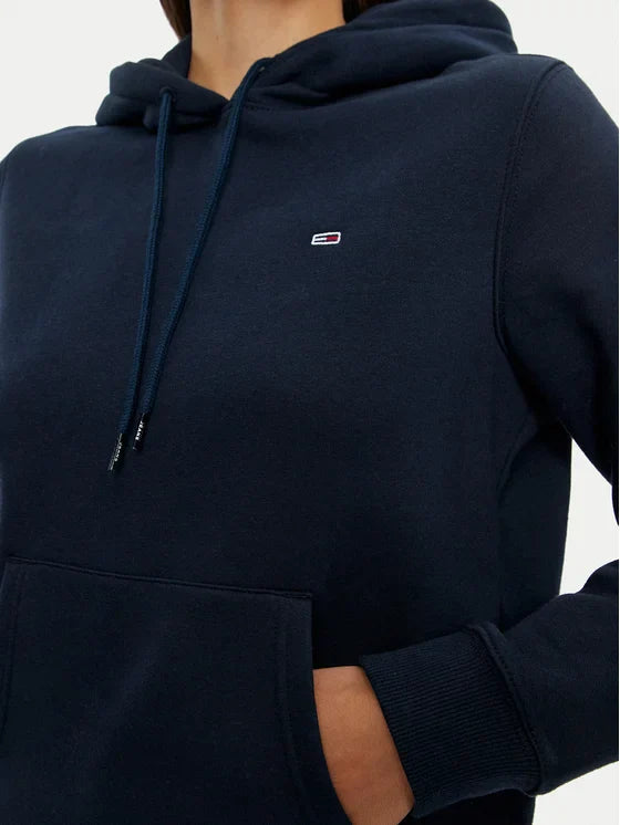 Tomy Flag Logo Women's Pullover Hoodie - Beige