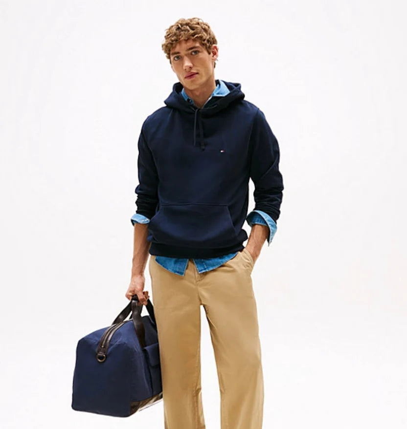 Tommy H Classic Logo Hoodie - Navy