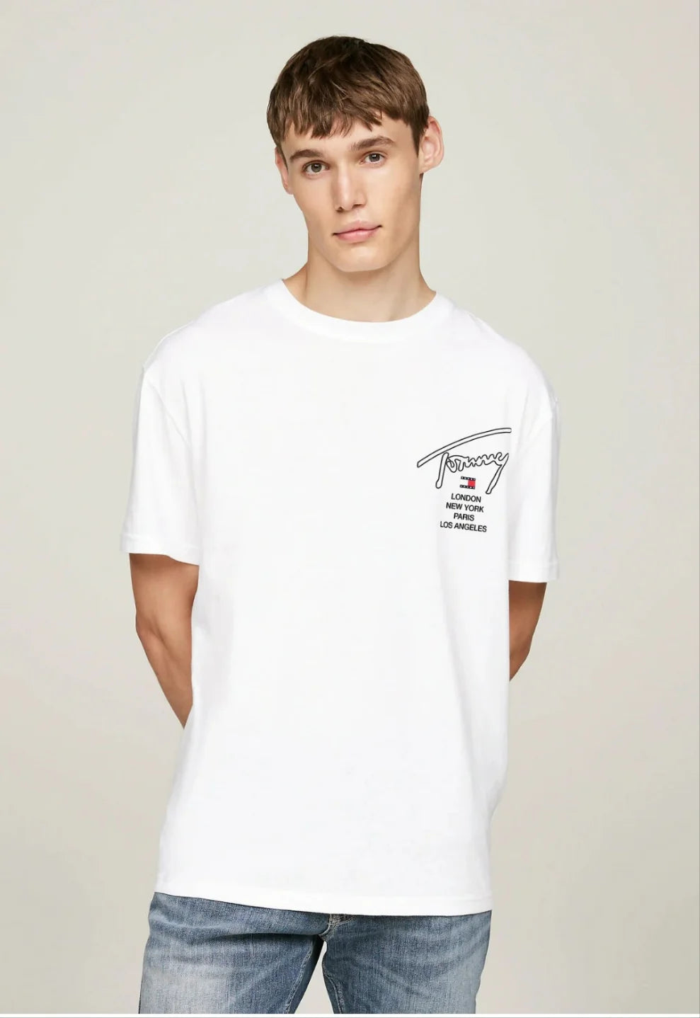 TH Dual Printed Tee - White