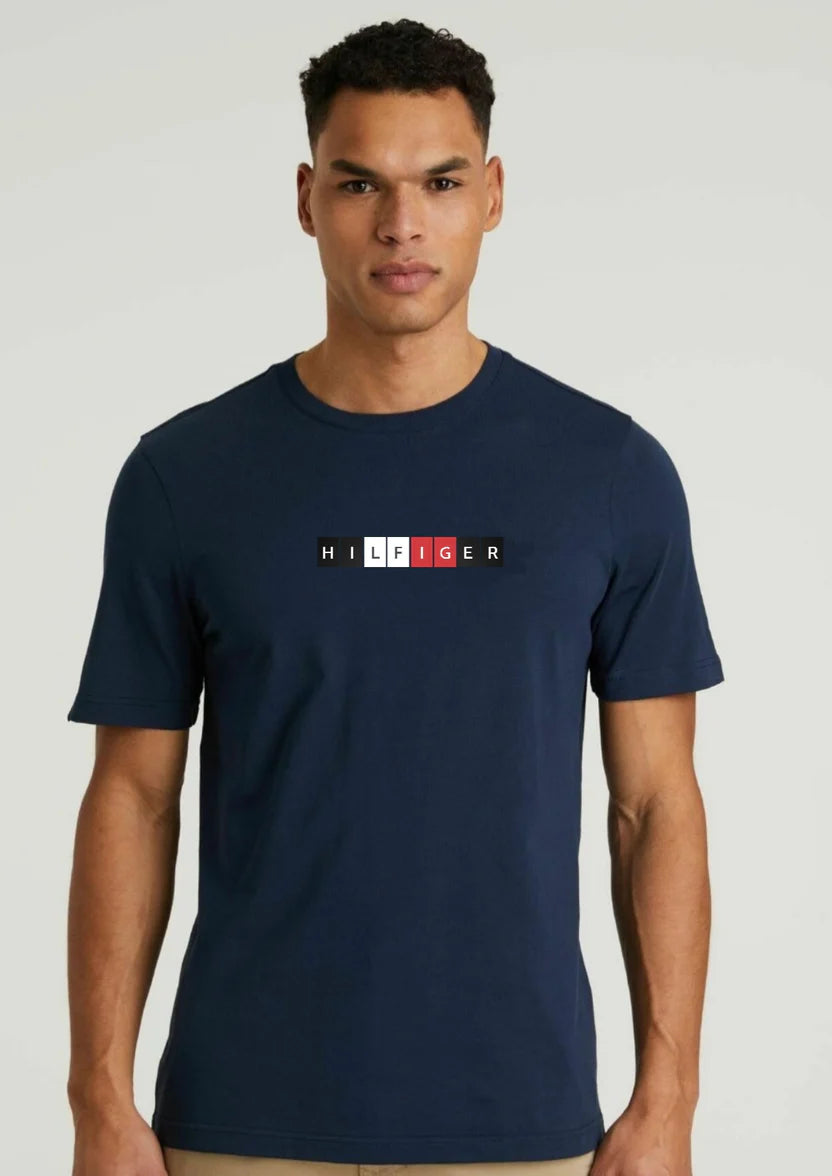 Tomy Hilifiger Flag Tee - Navy