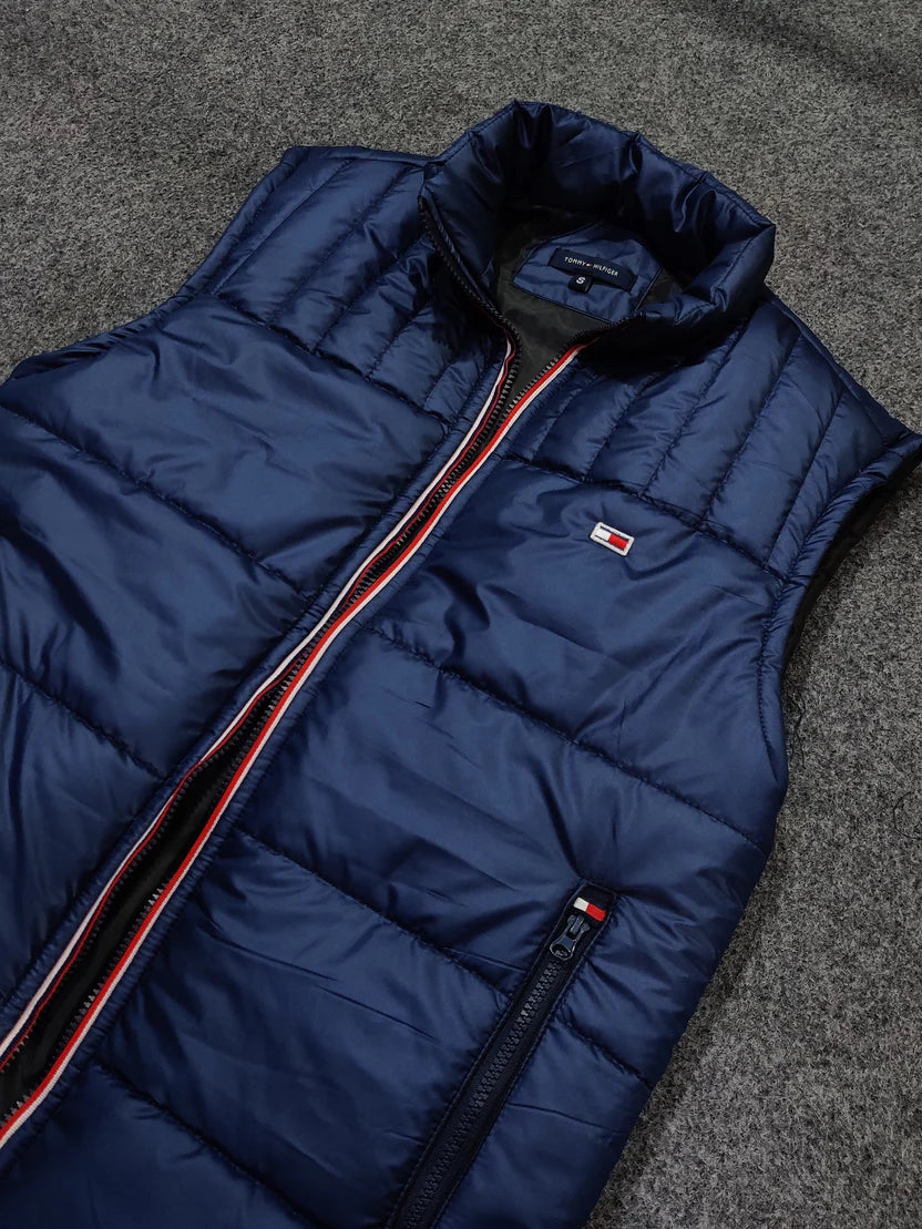 Tommy Sleeveless Puffer Gillet - Navy Blue