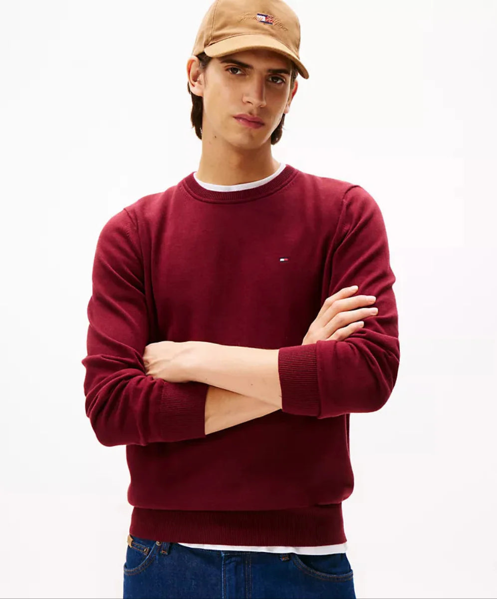 Tomy Hilfiger Classic Logo Sweatshirt - Burgundy