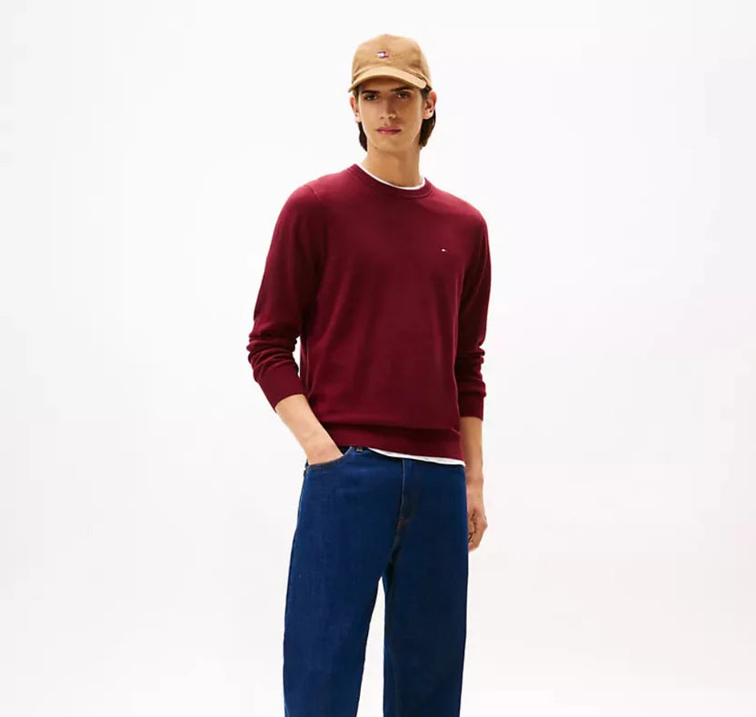 Tomy Hilfiger Classic Logo Sweatshirt - Burgundy