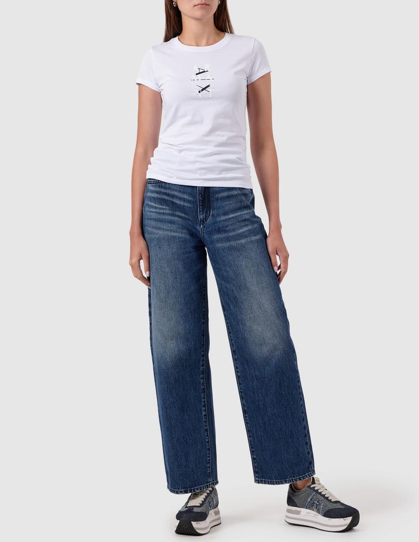 A|X Center Logo T-shirt - White