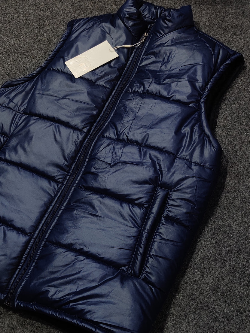 Zra Puffer Sleeveless - Navy Blue