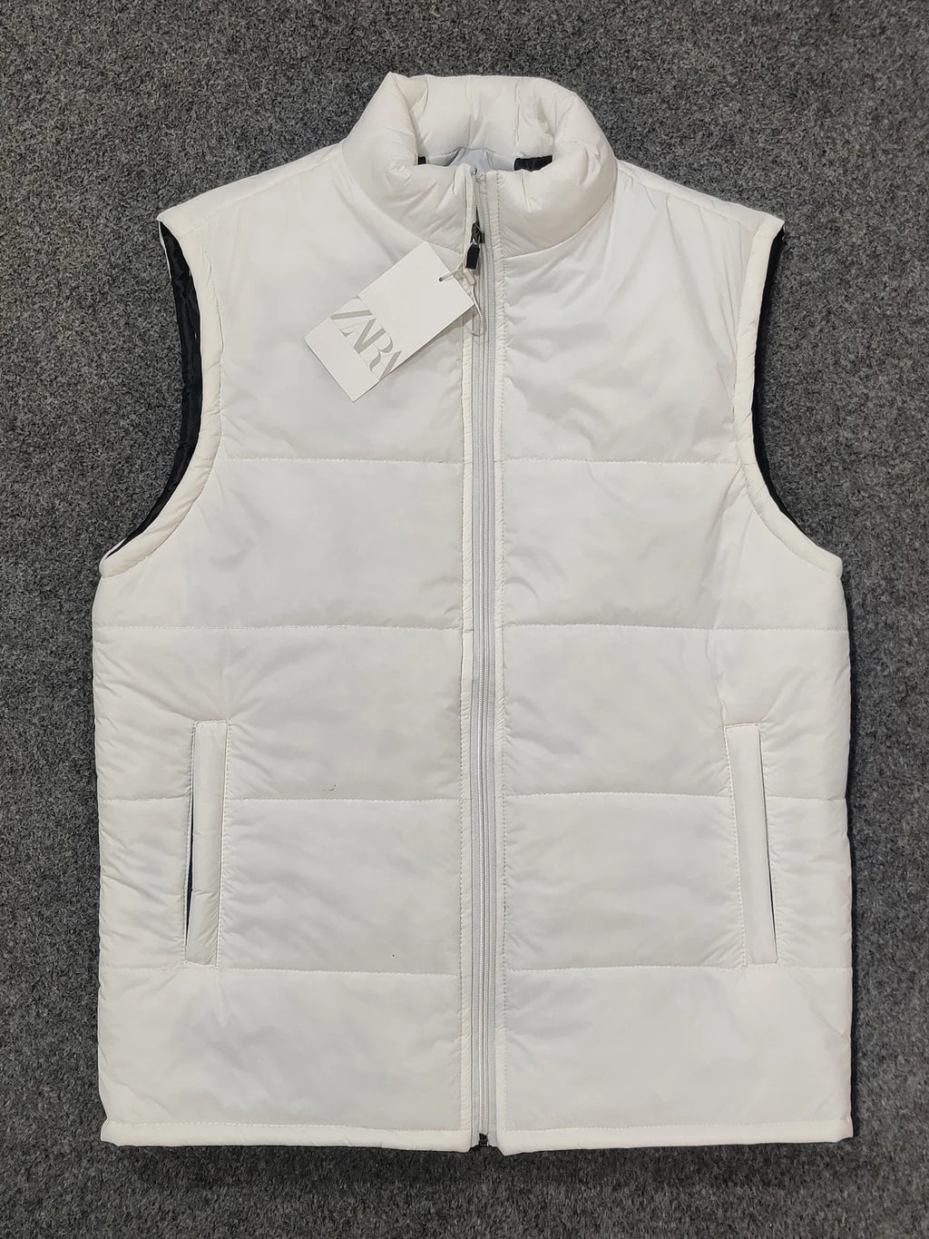 Zra Puffer Sleeveless - White