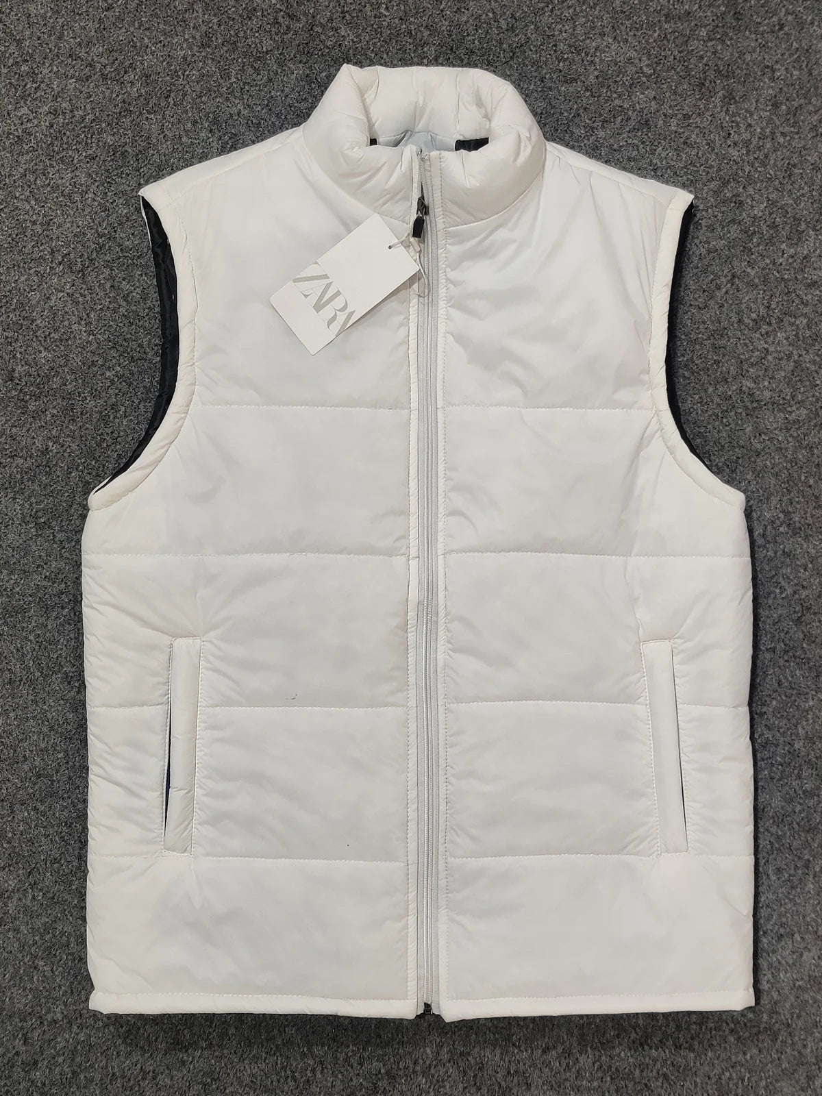 Zra Puffer Sleeveless - White