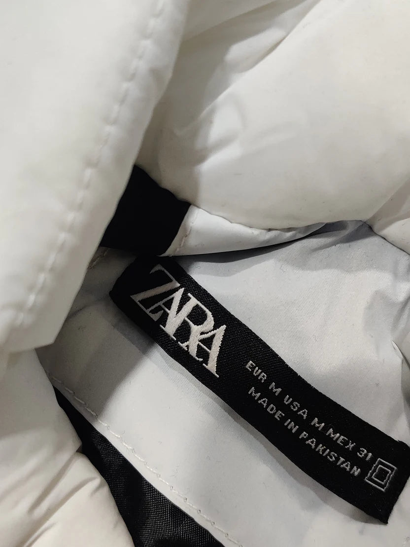 Zra Puffer Sleeveless - White