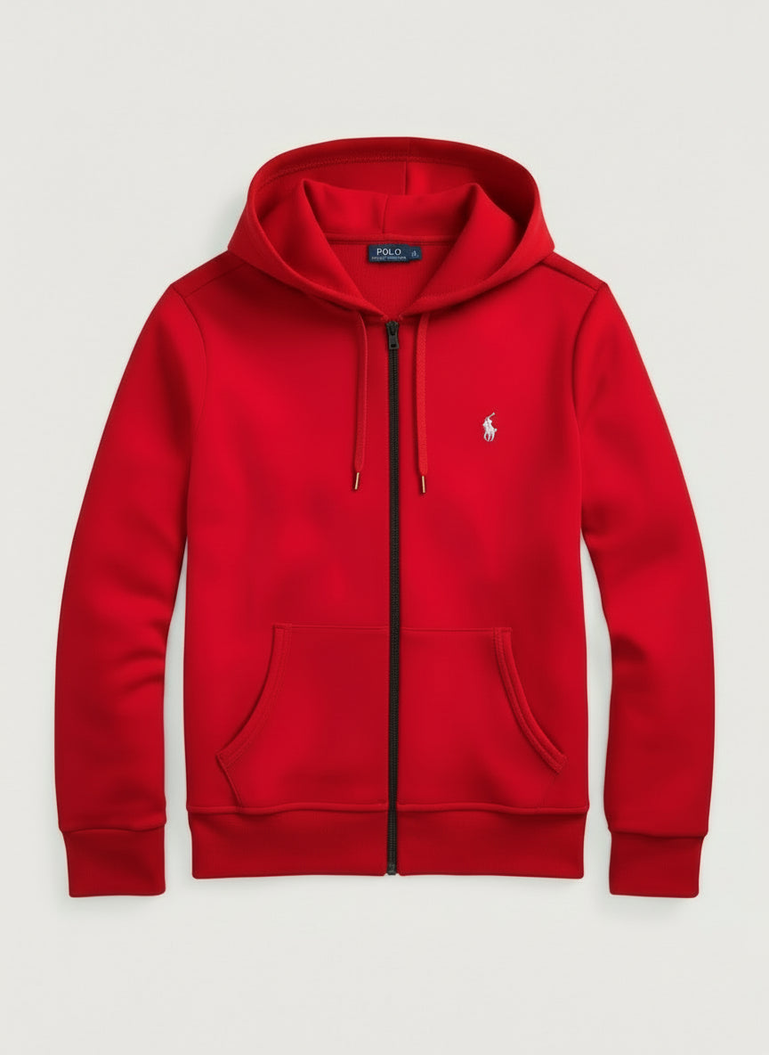Polo Zip-Up Fleece Hoodies