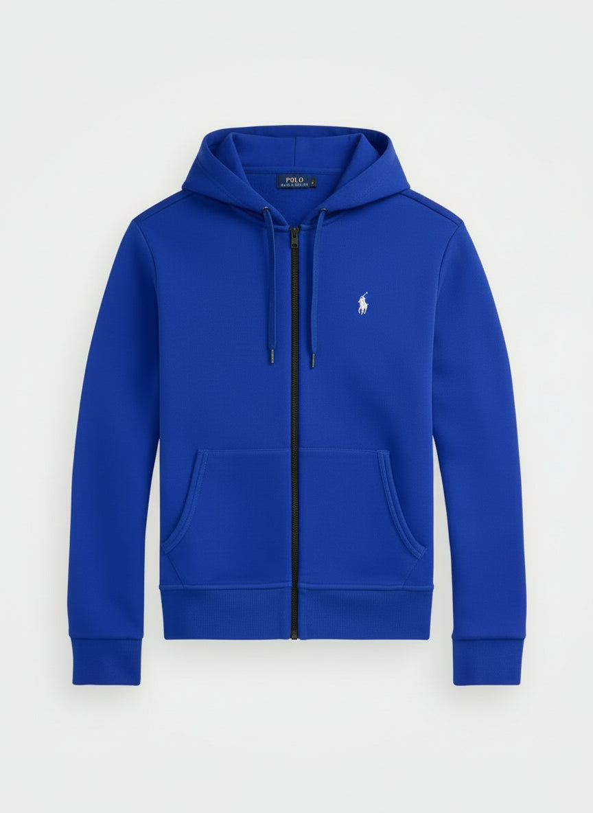 Polo Zip-Up Fleece Hoodies